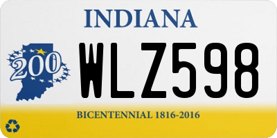 IN license plate WLZ598