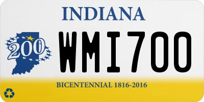 IN license plate WMI700