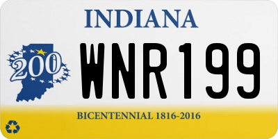 IN license plate WNR199