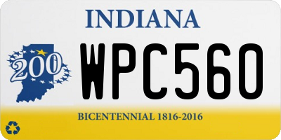 IN license plate WPC560