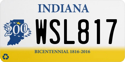 IN license plate WSL817