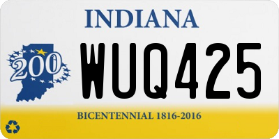 IN license plate WUQ425