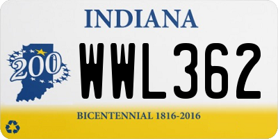 IN license plate WWL362