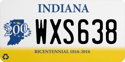 IN license plate WXS638