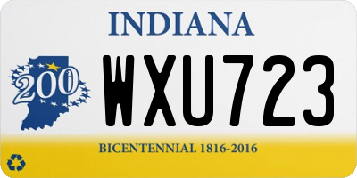 IN license plate WXU723