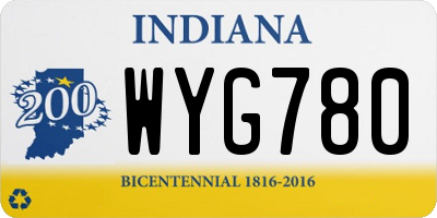 IN license plate WYG780