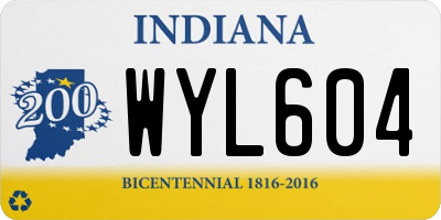 IN license plate WYL604