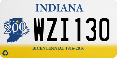 IN license plate WZI130