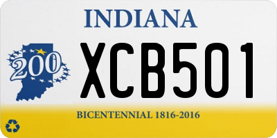 IN license plate XCB501