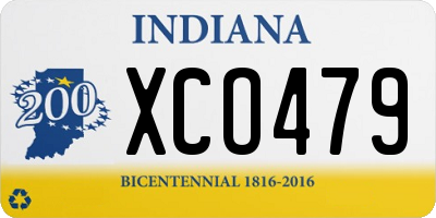 IN license plate XCO479