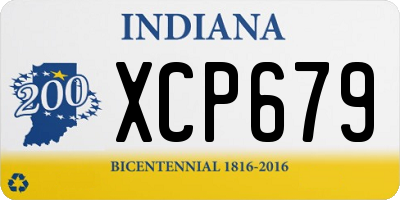 IN license plate XCP679