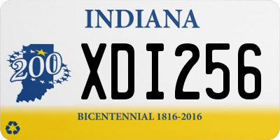 IN license plate XDI256