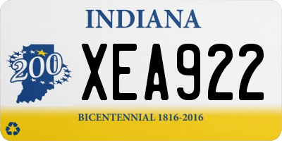 IN license plate XEA922