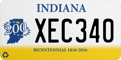 IN license plate XEC340