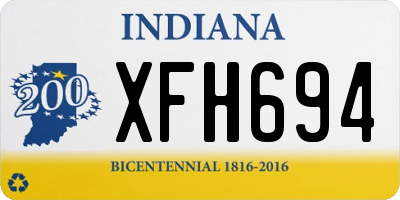 IN license plate XFH694