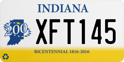 IN license plate XFT145