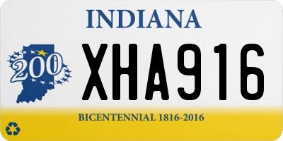 IN license plate XHA916