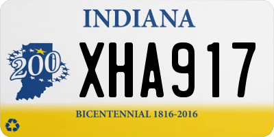 IN license plate XHA917