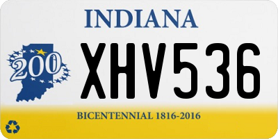 IN license plate XHV536