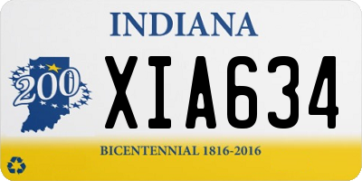 IN license plate XIA634