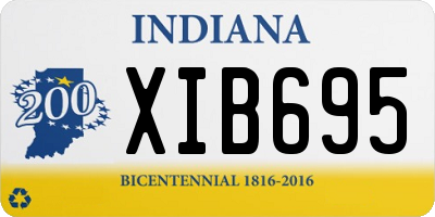 IN license plate XIB695