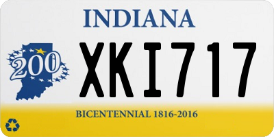 IN license plate XKI717