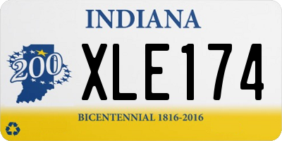 IN license plate XLE174