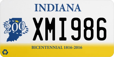 IN license plate XMI986