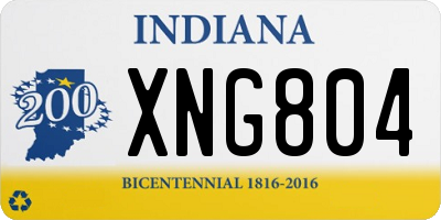 IN license plate XNG804