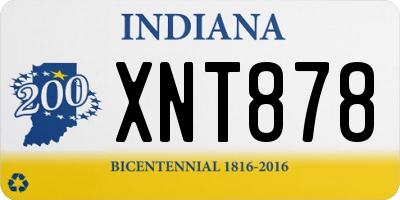 IN license plate XNT878