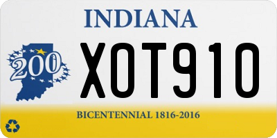 IN license plate XOT910