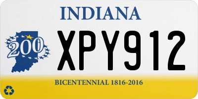 IN license plate XPY912