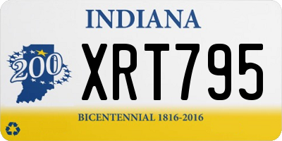 IN license plate XRT795