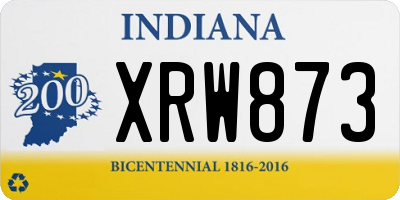 IN license plate XRW873