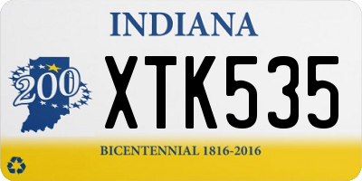 IN license plate XTK535