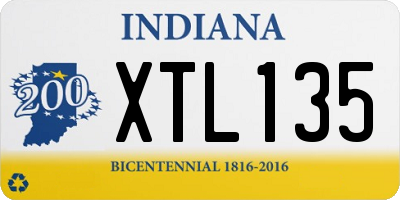 IN license plate XTL135