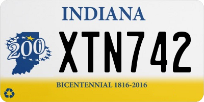 IN license plate XTN742