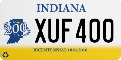 IN license plate XUF400