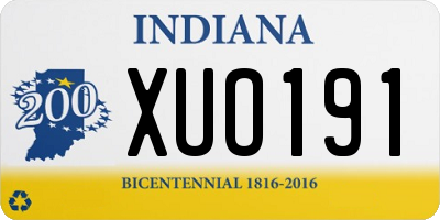 IN license plate XUO191