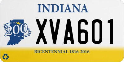 IN license plate XVA601