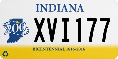 IN license plate XVI177