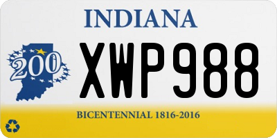 IN license plate XWP988