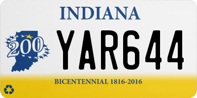 IN license plate YAR644