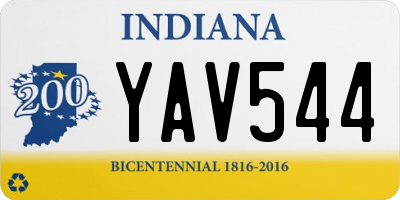 IN license plate YAV544