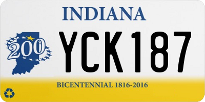 IN license plate YCK187