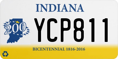 IN license plate YCP811