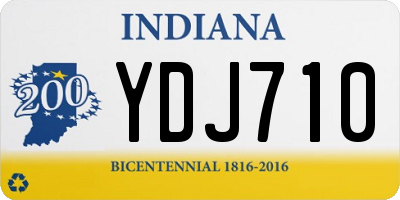 IN license plate YDJ710