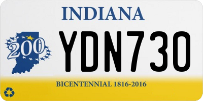 IN license plate YDN730