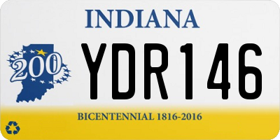 IN license plate YDR146