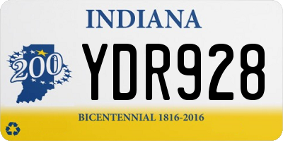 IN license plate YDR928